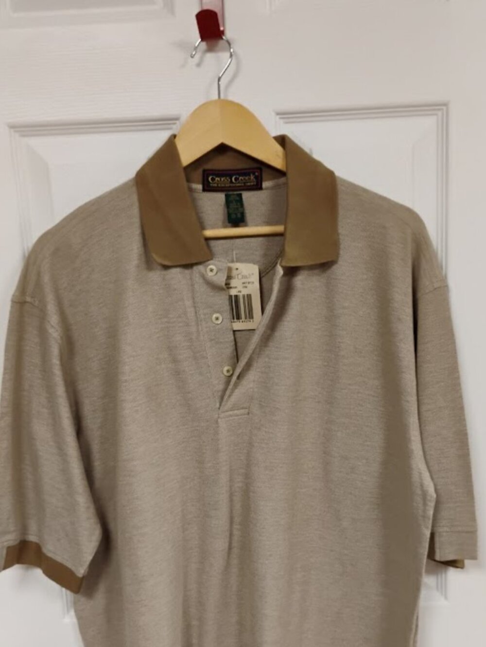 NWT Cross Creek Men’s Colorblock Polo Shirt Large